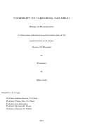 Cover page: Essays in Econometrics