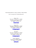 Cover page: Understanding Students' Parental Education Beyond First-Generation Status