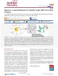 Cover page: Alkyne as a Latent Warhead to Covalently Target SARS-CoV-2 Main Protease.