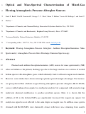 Cover page: Optical and mass-spectral characterization of mixed-gas flowing atmospheric-pressure afterglow sources
