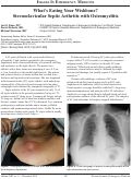 Cover page: What’s Eating Your Wishbone? Sternoclavicular Septic Arthritis with Osteomyelitis