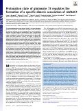 Cover page: Protonation state of glutamate 73 regulates the formation of a specific dimeric association of mVDAC1.