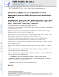 Cover page: Intersectional stigmas are associated with lower viral suppression rates and antiretroviral therapy adherence among women living with HIV