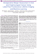 Cover page: Intraoperative Margin Assessment in Oral and Oropharyngeal Cancer Using Label-Free Fluorescence Lifetime Imaging and Machine Learning.