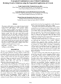 Cover page: Conceptual Combination versus Critical Combination:Devising Creative Solutions using the Sequential Application of Crowds