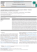 Cover page: “It is big because it’s ruining the lives of many people in Malawi”: Women’s attitudes and beliefs about cervical cancer