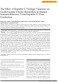 Cover page: The Effect of Hepatitis C Virologic Clearance on Cardiovascular Disease Biomarkers in Human Immunodeficiency Virus/Hepatitis C Virus Coinfection