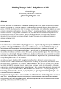 Cover page: Muddling Through: Alaska’s Budget Process in 2021