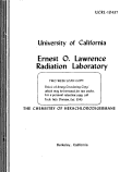 Cover page: THE CHEMISTRY OF HEXACHLORODIGERMANE