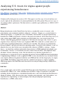 Cover page: Analyzing U.S. Tweets for Stigma Against People Experiencing Homelessness