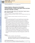 Cover page: Imaging predictors of the response to transarterial chemoembolization in patients with hepatocellular carcinoma: A radiological‐pathological correlation