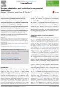 Cover page: Human adaptation and evolution by segmental duplication