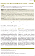 Cover page: Emergency care in 59 low- and middle-income countries: a systematic review