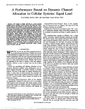 Cover page: A performance bound on dynamic channel allocation in cellular systems: equal load