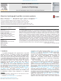 Cover page: Objective hydrograph baseflow recession analysis