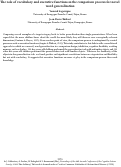 Cover page: The role of vocabulary and executive functions in the comparison process for novel word generalization