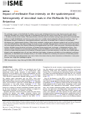 Cover page: Impact of meltwater flow intensity on the spatiotemporal heterogeneity of microbial mats in the McMurdo Dry Valleys, Antarctica