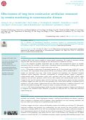 Cover page: Effectiveness of long-term noninvasive ventilation measured by remote monitoring in neuromuscular disease.