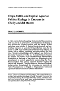 Cover page: Crops, Cattle, and Capital: Agrarian Political Ecology in Canyons de Chelly and del Muerto