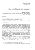 Cover page: Note sui Chilopodi della Somalia