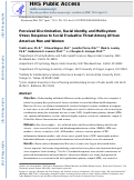 Cover page: Perceived Discrimination, Racial Identity, and Multisystem Stress Response to Social Evaluative Threat Among African American Men and Women