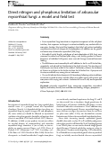 Cover page: Direct nitrogen and phosphorus limitation of arbuscular mycorrhizal fungi: a model and field test