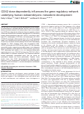 Cover page: CDX2 dose-dependently influences the gene regulatory network underlying human extraembryonic mesoderm development.