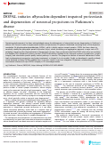 Cover page: DOPAL initiates αSynuclein-dependent impaired proteostasis and degeneration of neuronal projections in Parkinson’s disease