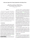 Cover page: A Bayesian Approach for Image Segmentation with Shape Priors