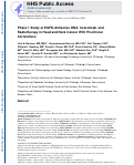 Cover page: Phase 1 study of EGFR‐antisense DNA, cetuximab, and radiotherapy in head and neck cancer with preclinical correlatives