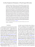 Cover page: On Nonregularized Estimation of Psychological Networks