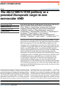 Cover page: The AKT2/SIRT5/TFEB pathway as a potential therapeutic target in non-neovascular AMD