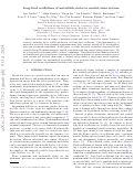 Cover page of Long-lived oscillations of metastable states in neutral atom systems