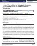 Cover page: Efficient formulation of polarizable Gaussian multipole electrostatics for biomolecular simulations