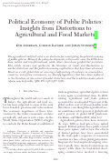 Cover page: Political Economy of Public Policies: Insights from Distortions to Agricultural and Food Markets