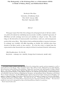 Cover page of The Endogeneity of the Exchange Rate as a Determinant of FDI: A Model of Money, Entry, and Multinational Firms