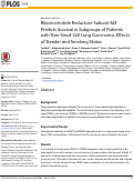 Cover page: Ribonucleotide Reductase Subunit M2 Predicts Survival in Subgroups of Patients with Non-Small Cell Lung Carcinoma: Effects of Gender and Smoking Status