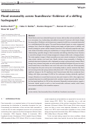 Cover page: Flood seasonality across Scandinavia—Evidence of a shifting hydrograph?