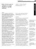 Cover page: Role of lens vault in subtypes of angle closure in Iranian subjects