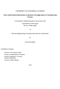 Cover page: Active and Dynamical Information Acquisition with Applications in Communication Systems