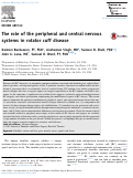 Cover page: The role of the peripheral and central nervous systems in rotator cuff disease.