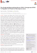 Cover page: The Predicted Mannosyltransferase GT69-2 Antagonizes RFW-1 To Regulate Cell Fusion in Neurospora crassa