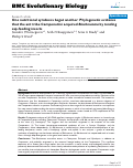 Cover page: One nutritional symbiosis begat another: Phylogenetic evidence that the ant tribe Camponotini acquired Blochmanniaby tending sap-feeding insects