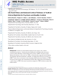 Cover page: Life Event Stress and Reduced Cortical Thickness in Youth at Clinical High Risk for Psychosis and Healthy Control Subjects