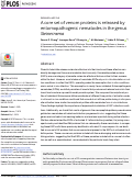 Cover page: A core set of venom proteins is released by entomopathogenic nematodes in the genus Steinernema