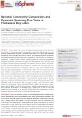 Cover page: Bacterial Community Composition and Dynamics Spanning Five Years in Freshwater Bog Lakes