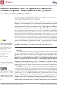 Cover page: Infectious Bronchitis Virus: A Comprehensive Multilocus Genomic Analysis to Compare DMV/1639 and QX Strains