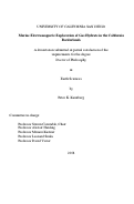 Cover page: Marine Electromagnetic Exploration of Gas Hydrate in the California Borderlands