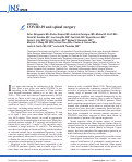 Cover page: Editorial. COVID-19 and spinal surgery