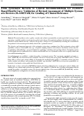 Cover page: From Systematic Reviews to Clinical Recommendations for Evidence-Based Health Care: Validation of Revised Assessment of Multiple Systematic Reviews (R-AMSTAR) for Grading of Clinical Relevance